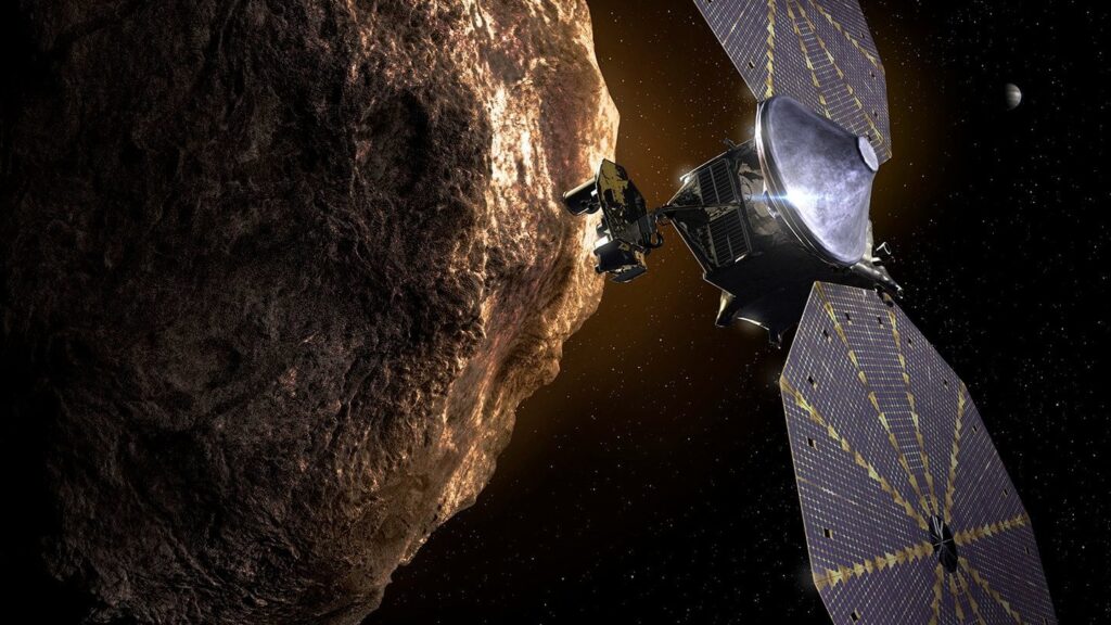 NASA's Lucy probe flies by the asteroid Donaldjohanson on Easter Sunday
