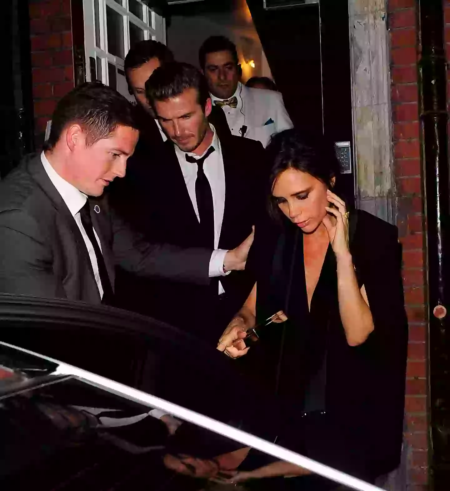The former Marine seen with the Beckhams in 2013 (HKGC/FilmMagic)