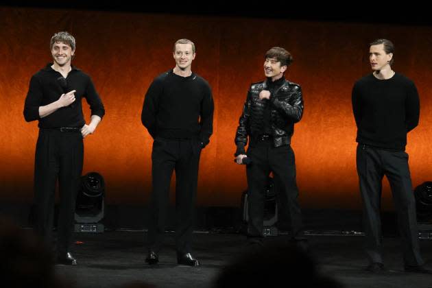 Paul Mescal, Joseph Quinn, Barry Keoghan and Harris Dickinson in Las Vegas, NV on March 31, 2025. - Credit: VALERIE MACON/AFP via Getty Images