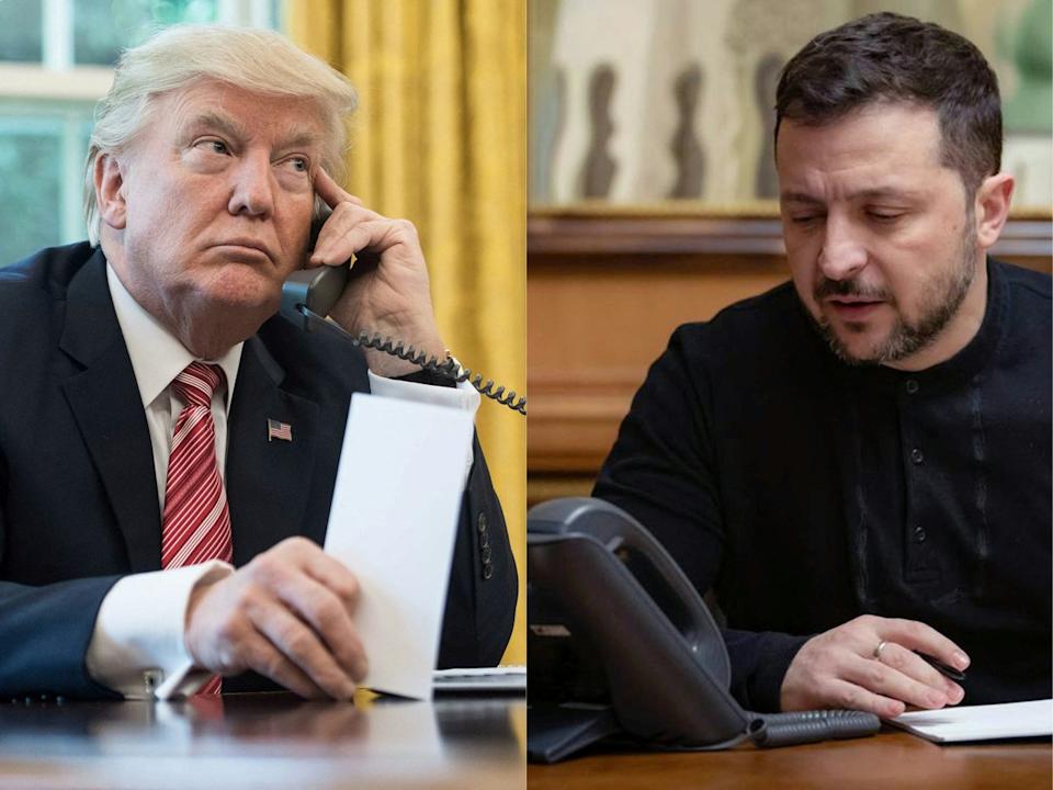 Donald Trump speaks to Volodymyr Zelensky (AFP/UKRAINIAN PRESIDENTIAL PRESS)