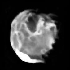 Processed the Galileo spacecraft’s highest resolution of Amalthea, Jupiter’s largest inner moon.