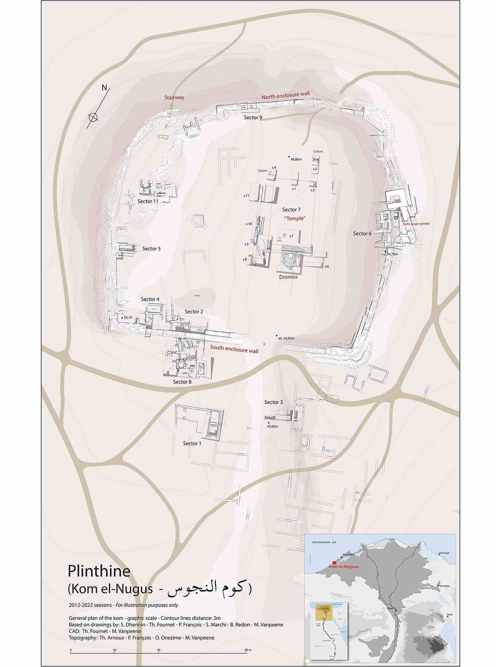 excavation-plan-map-ancient-egyptian-settlement