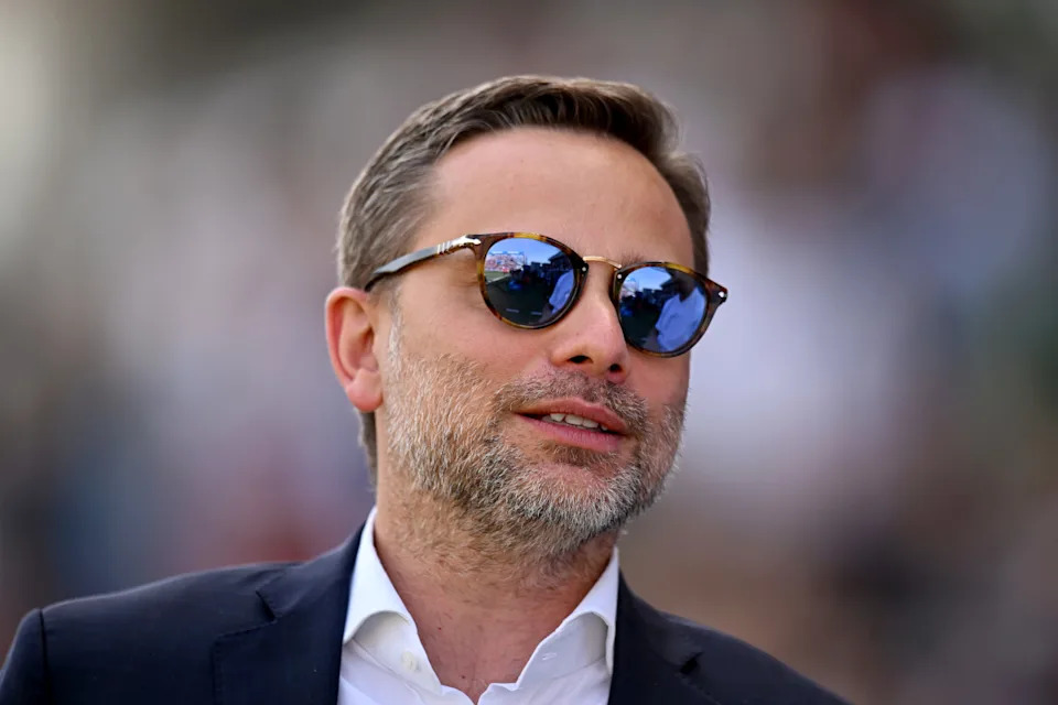 REGGIO NELL'EMILIA, ITALY - APRIL 14: Giorgio Furlani CEO of AC Milan looks on prior to the Serie A TIM match between US Sassuolo and AC Milan at Mapei Stadium - Citta' del Tricolore on April 14, 2024 in Reggio nell'Emilia, Italy. (Photo by Alessandro Sabattini/Getty Images)