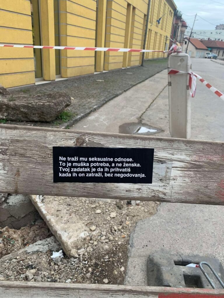 Weird stickers around Zenica