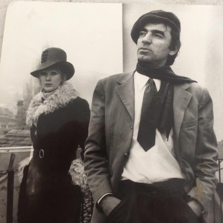 An old photo of my aunt and uncle.