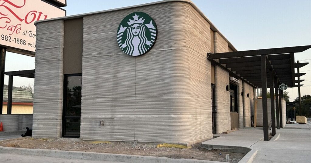 USA's robot building boom continues with first 3D-printed Starbucks