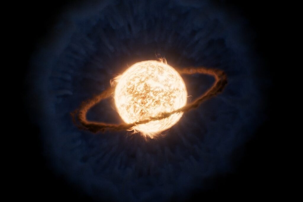 JWST Spots Remains of Alien Planet That Fell into a Star