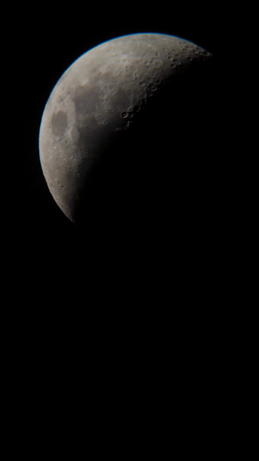 My first capture with telescope and mounted phone