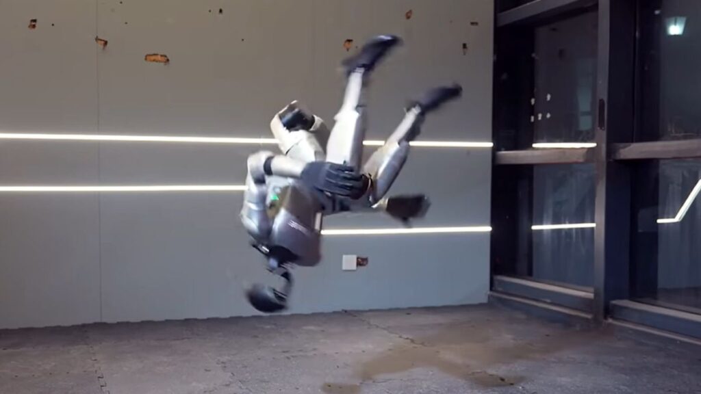Scientists just showcased a humanoid robot performing a complicated side flip