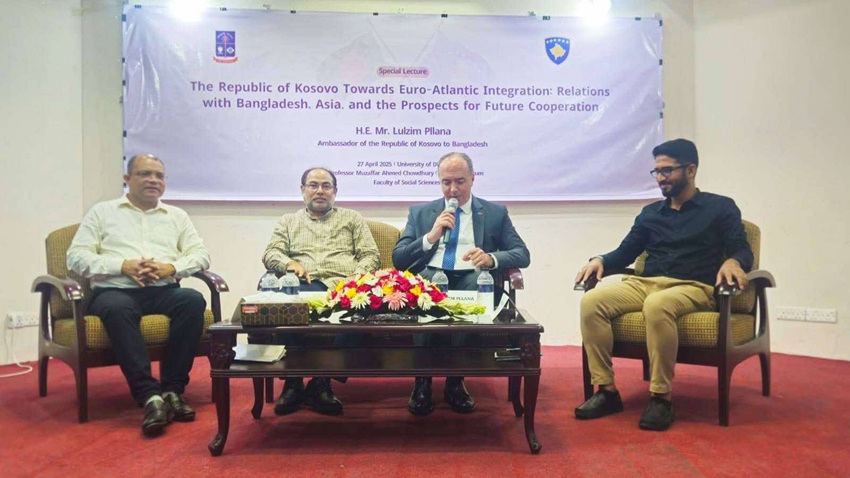 Kosovo’s Euro-Atlantic aspirations highlighted at DU special lecture
