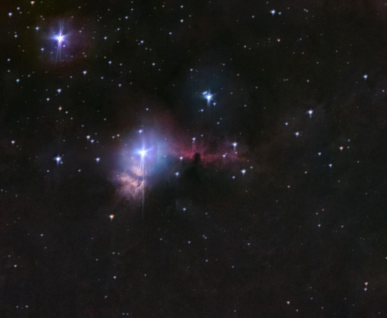 Horsehead nebula captured with a phone