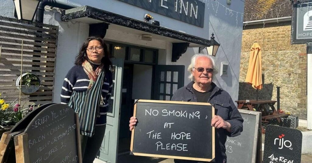 Pub becomes ‘first in the UK’ to ban smoking in beer garden