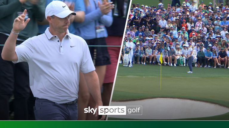 RORY MCILROY EAGLES SECOND HOLE 12 APR