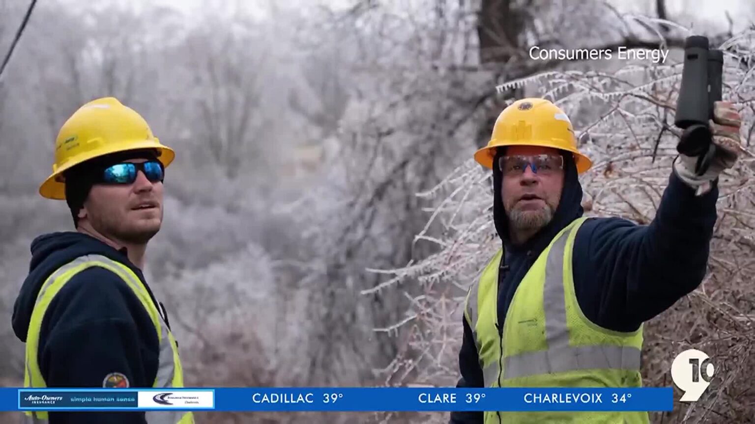 Consumer’s Energy is continuing to restore power after recent ice storm – 9&10 News