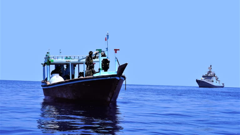 The smugglers' vessel.