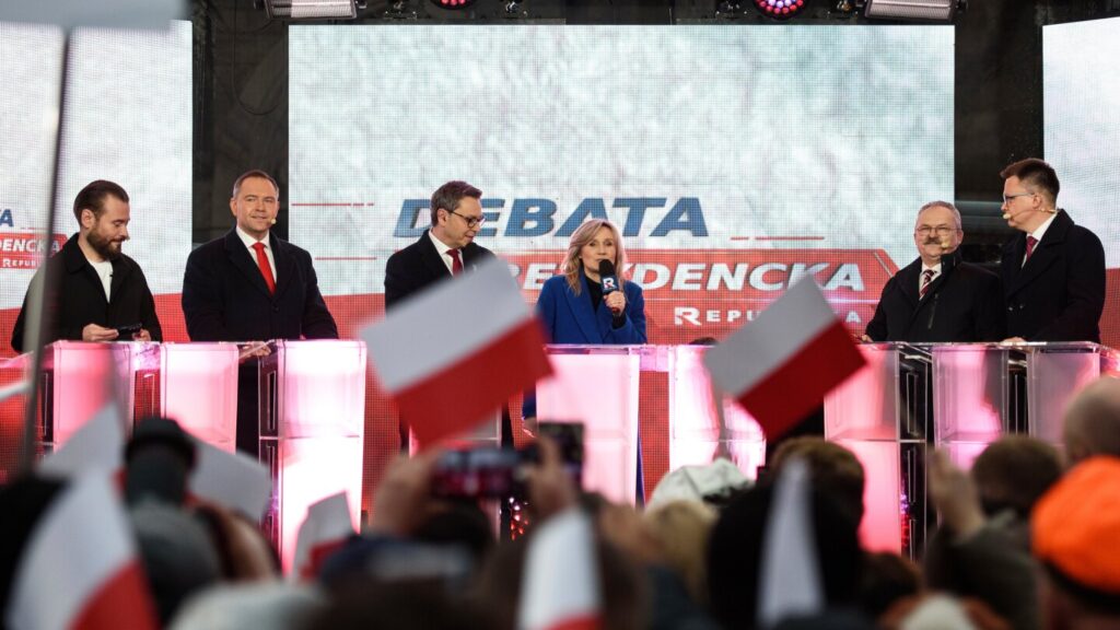 Poland's divisions on display as presidential candidates bicker in a live TV debate