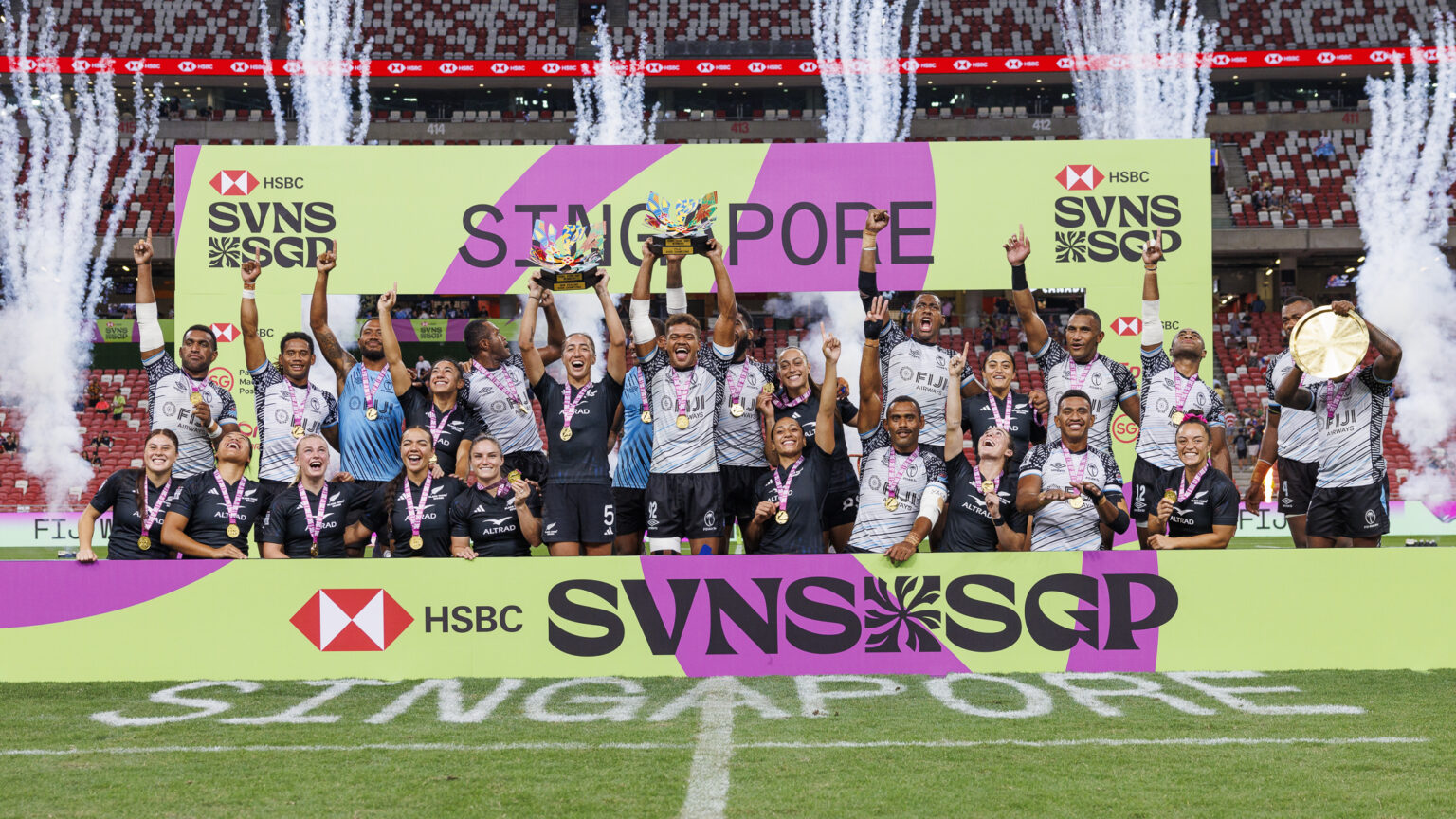 Fiji and New Zealand win HSBC SVNS Singapore