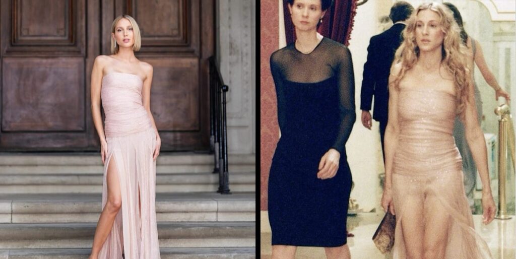 Princess Maria-Olympia of Greece Wears Carrie Bradshaw’s ‘SATC’ Naked Dress Princess Maria-Olympia of Greece Wears Carrie Bradshaw's 'SATC' Naked Dress
