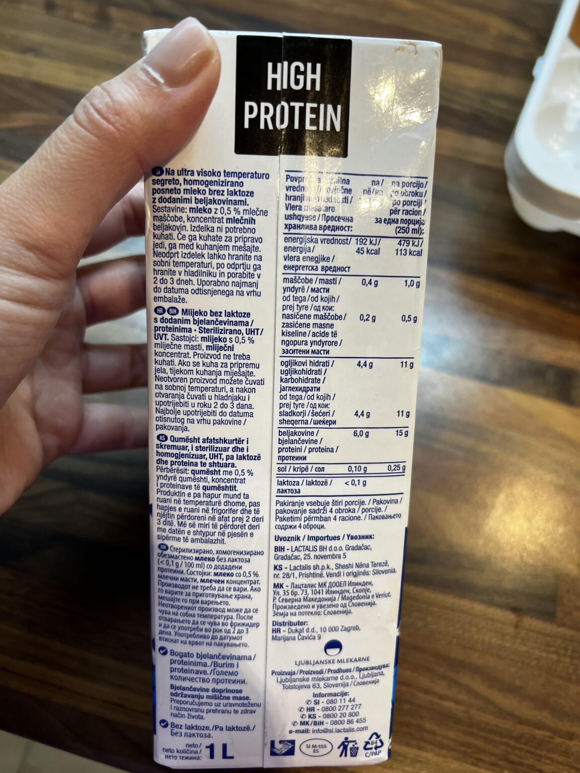 Alpine protein milk