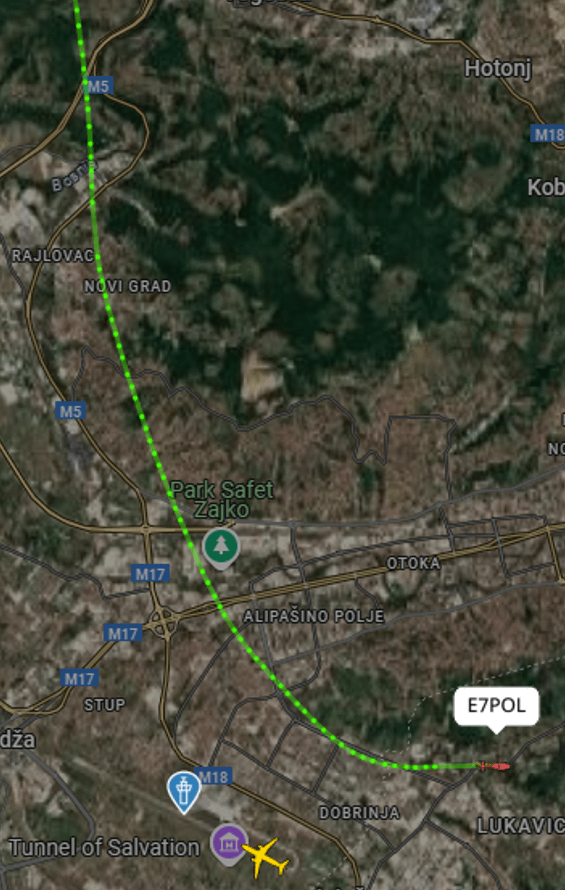 I just answer to report the pour that a fugitive fled through Sarajevo and that in Lukavica