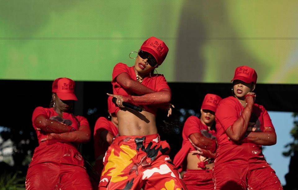 Teyana Taylor performs on the Sun Stage during the Something in the Water music festival in Washington, DC on June 19, 2022. © Jarrad Henderson-USA TODAY