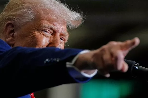 President Donald Trump speaks at U.S. Steel Corporation