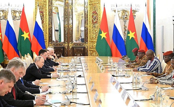 Meeting with President of Burkina Faso Ibrahim Traore • President of Russia Meeting with President of Burkina Faso Ibrahim Traore • President of Russia