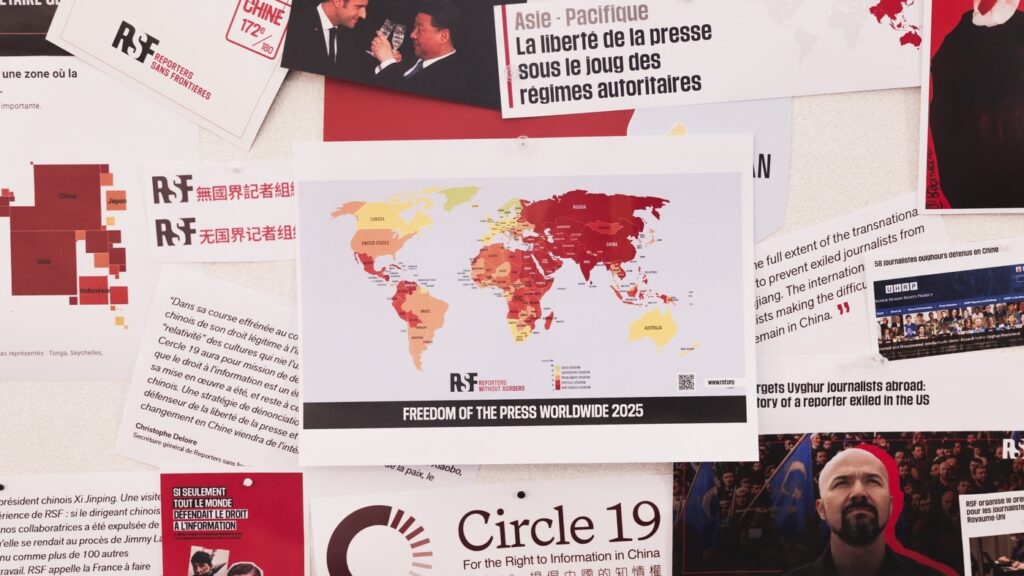 Kosovo’s Press Freedom Index Fall Seen as ‘Alarming’ A world map showing the state of press freedom in 2025 is displayed at the headquarters of the NGO Reporters Without Borders in Paris, France. EPA-EFE/TERESA SUAREZ