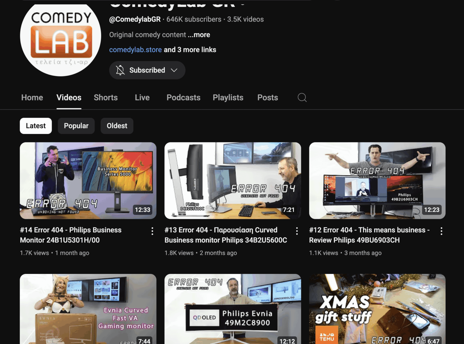 Comedylab became plain lab?