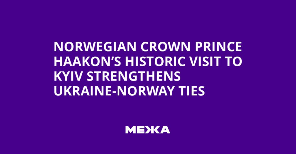 Norwegian Crown Prince Haakon’s Historic Visit to Kyiv Strengthens Ukraine-Norway Ties | Ukraine news Norwegian Crown Prince Haakon’s Historic Visit to Kyiv Strengthens Ukraine-Norway Ties | Ukraine news