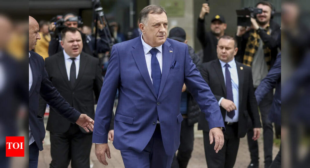 Bosnia's wanted Serb leader Dodik arrives in Moscow | World News