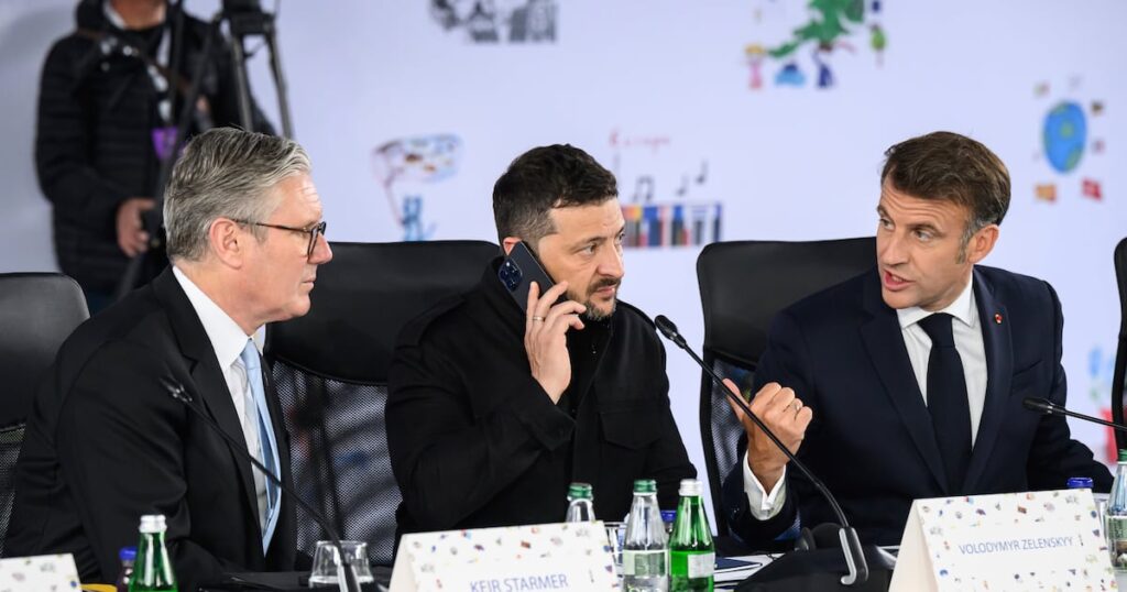 European leaders consult Trump, then agree joint response to Russian foot-dragging in truce talks European leaders consult Trump, then agree joint response to Russian foot-dragging in truce talks