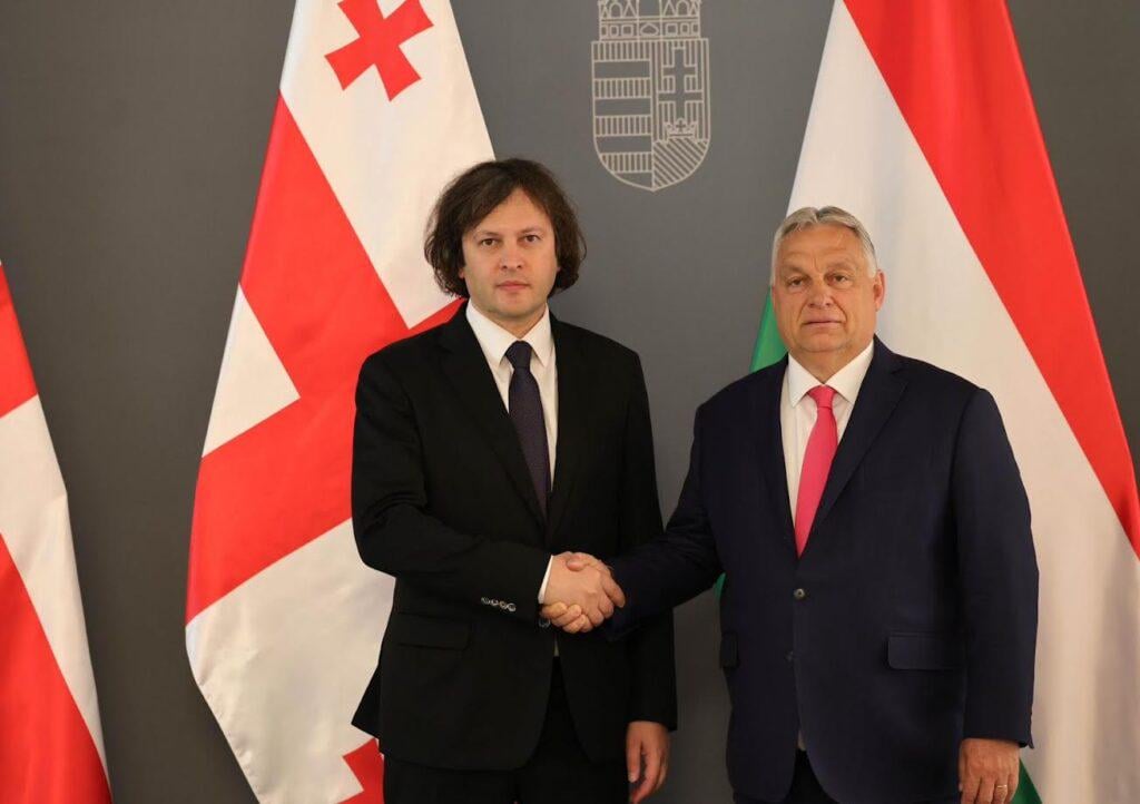 In case you are having a rough day, here is a picture of Kobakhidze and Orban