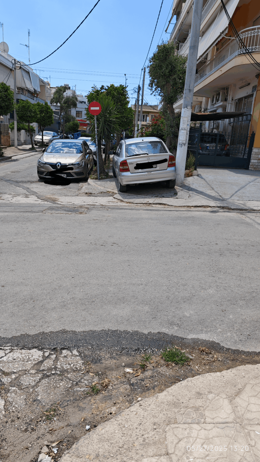 Fucking. When will this thing stop by parking on the sidewalks