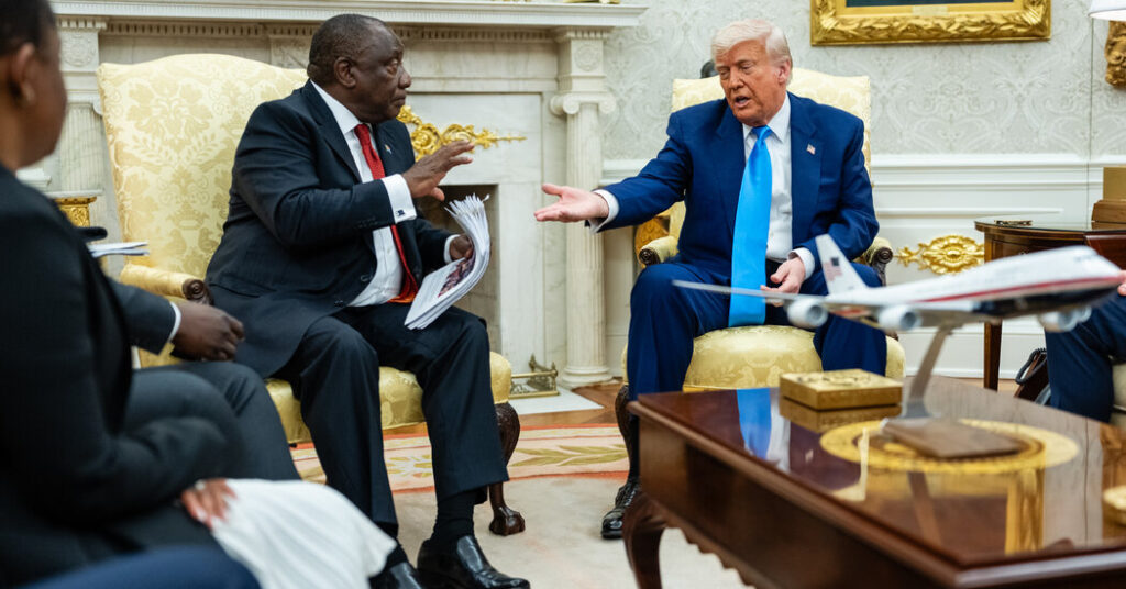 Trump Lectures South African President in Televised Oval Office Confrontation Trump Lectures South African President in Televised Oval Office Confrontation