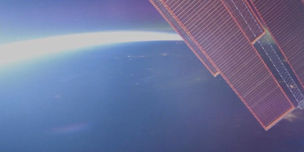 NASA astronaut on ISS surprised by Northern Lights display