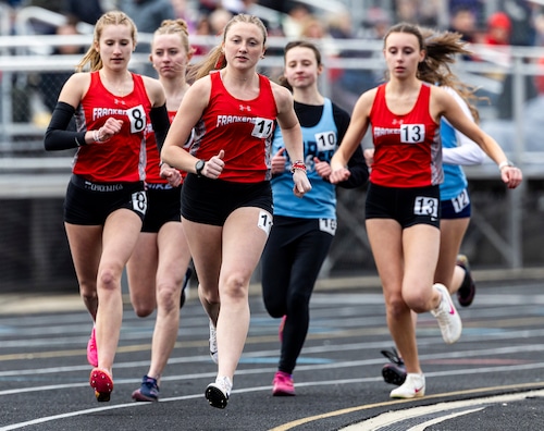 Tri-Valley Conference track meet between Frankenmuth, Swan Valley and Essexville Garber