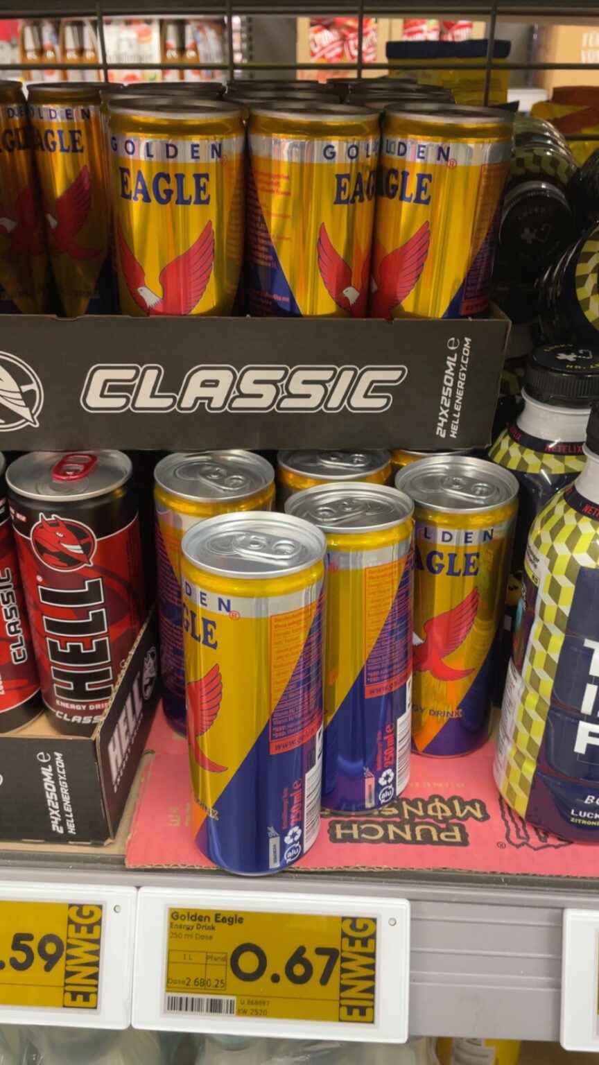 Golden Eagle at a local Netto, Germany