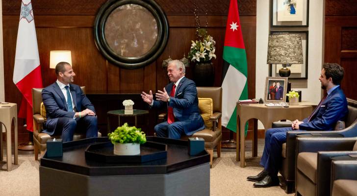 Roya News | King, Malta PM discuss bilateral ties, regional developments Roya News