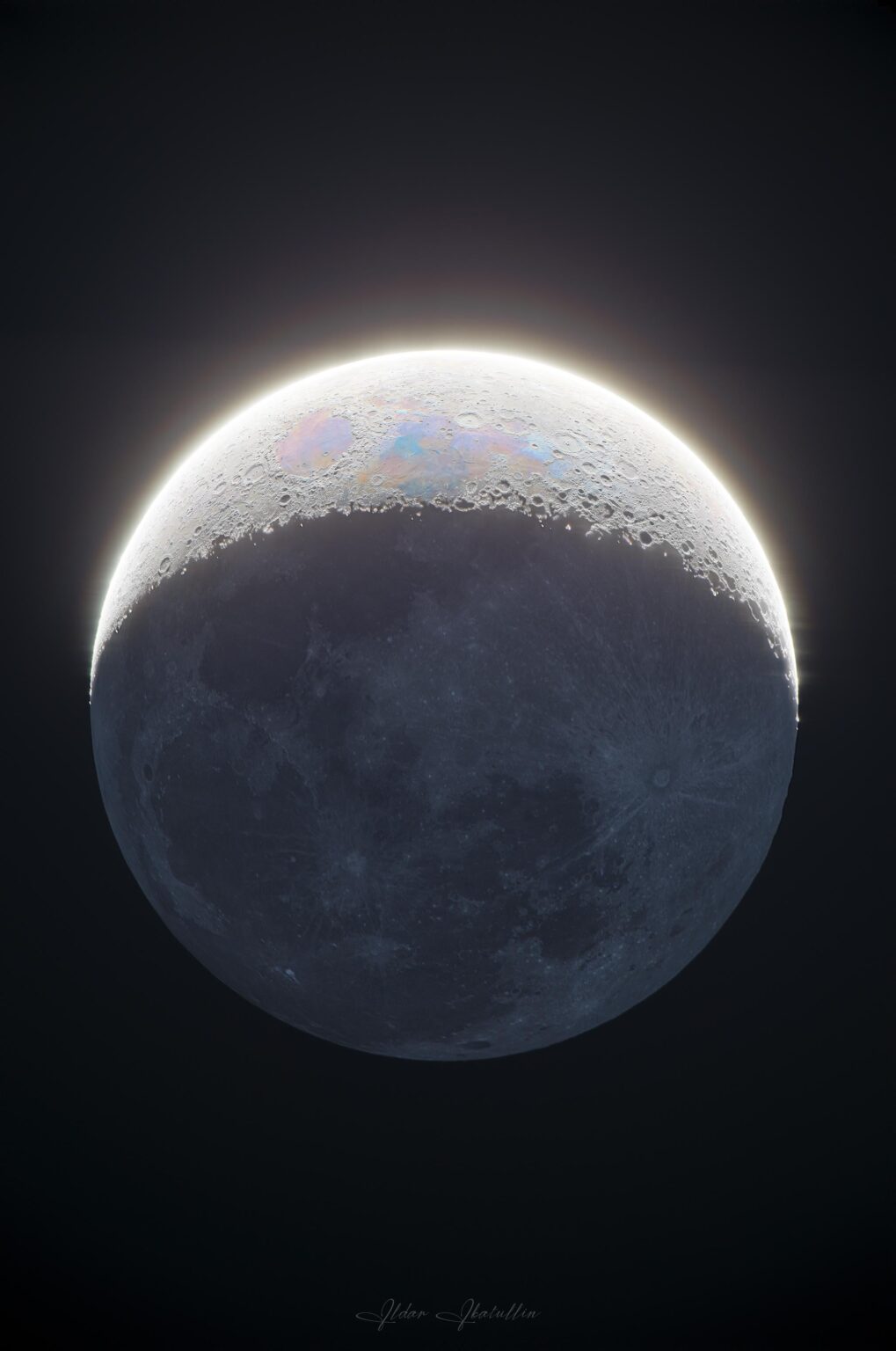 My clearest HDR Moon photographed in my backyard.