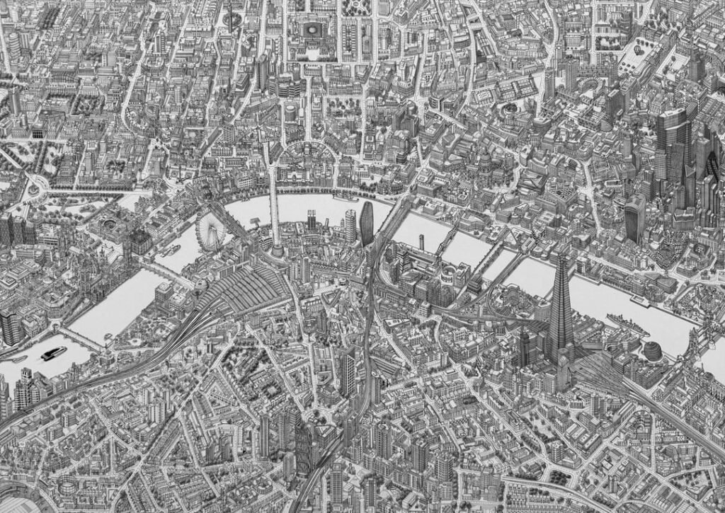 London in 0.03m drawing ✍️