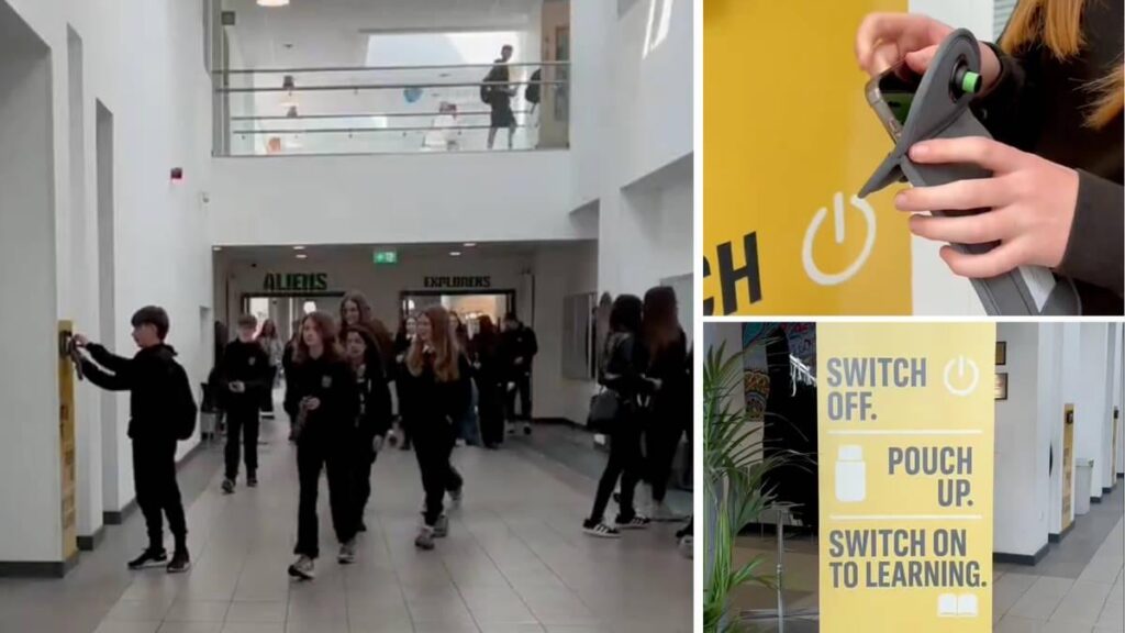 Edinburgh school introduces Scotland’s first phone ban and makes pupils lock away their phones in pouches