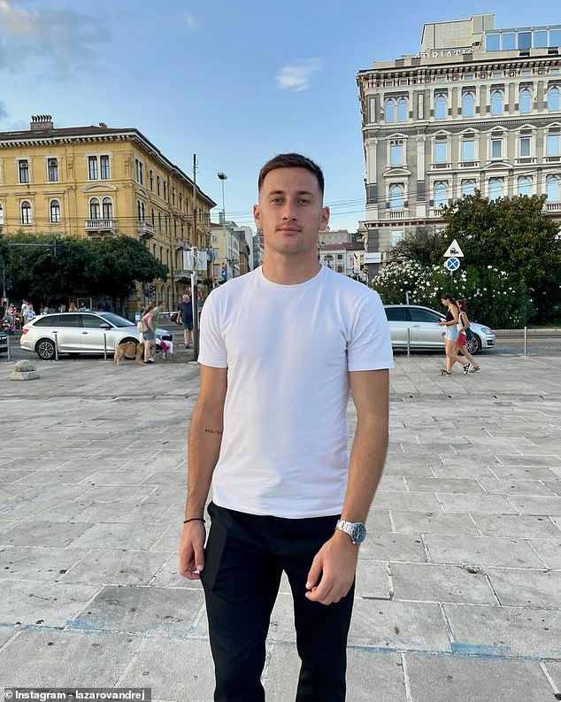 Lazarov's club wrote in a tribute: 'During his courageous act, he was overcome by smoke. His bravery and humanity in those final moments will always be remembered'