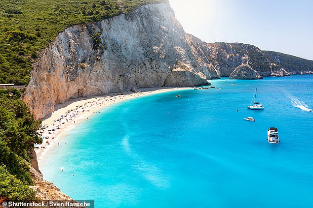 Claire describes the island of Lefkas as one of Greece's 'best hidden gems' with 'stunning natural beauty' and 'incredible beaches'