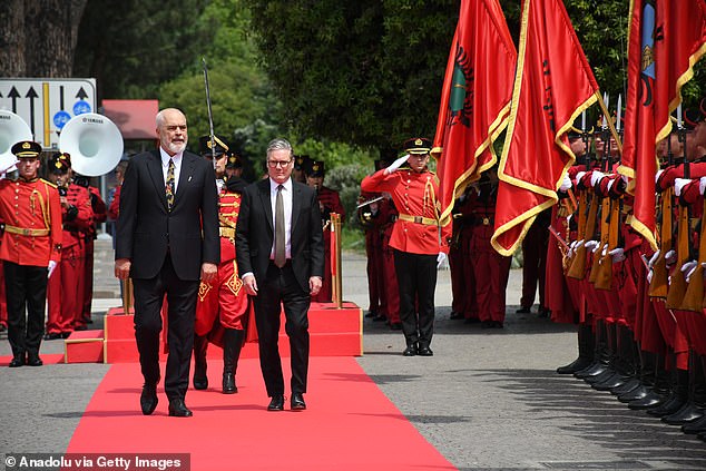 However Mr Rama made no such concession to 5ft 8ins Sir Keir, whom he also towered over during their shared press conference on Thursday