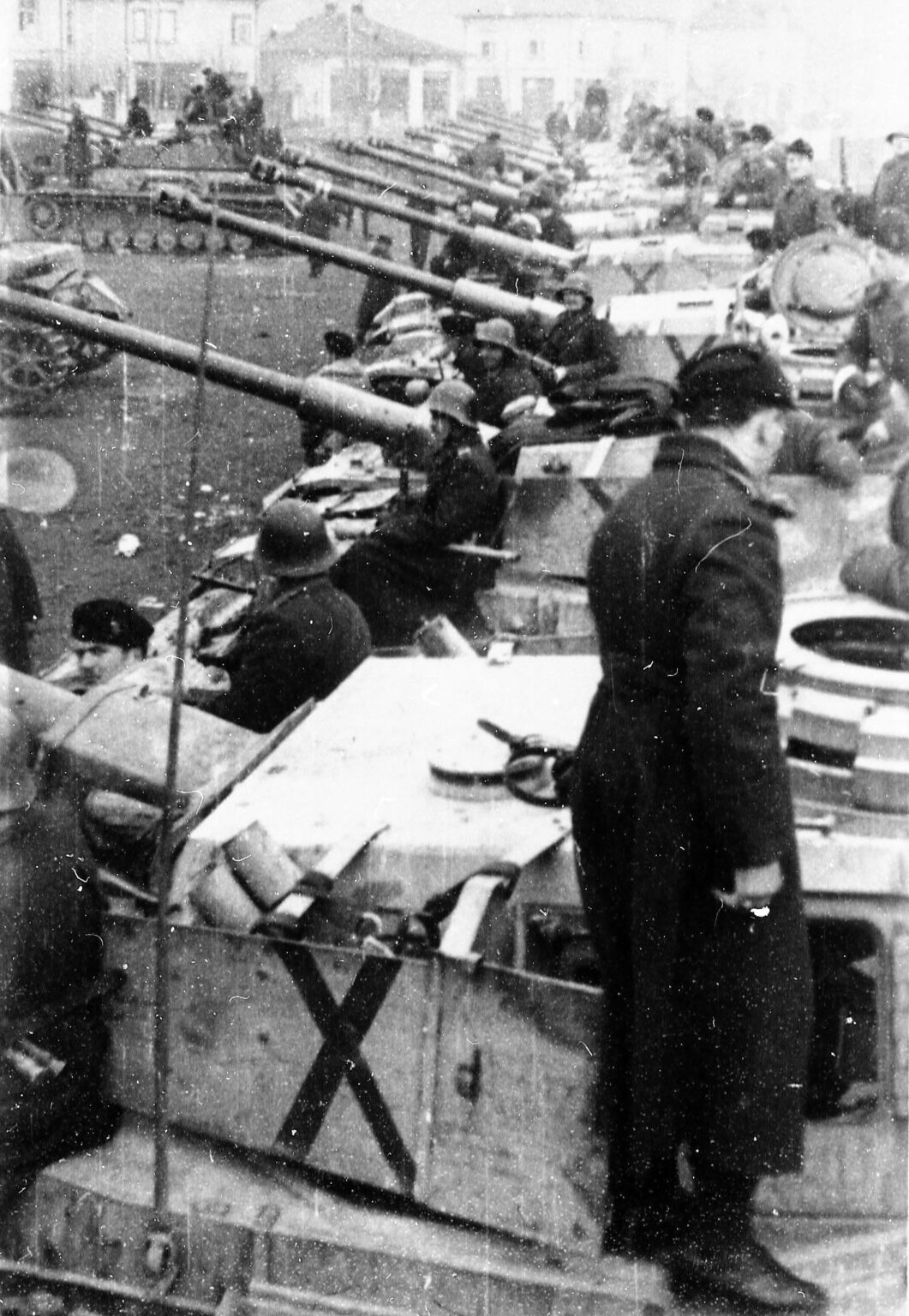 Bulgarian armored brigade in Besiana, Kosovo (November 1944)