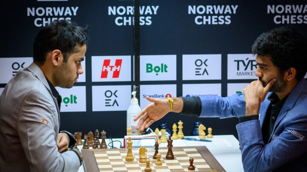 Arjun Erigaisi defeats D Gukesh in Round 2 after capitalising on world champion’s blunder – Firstpost