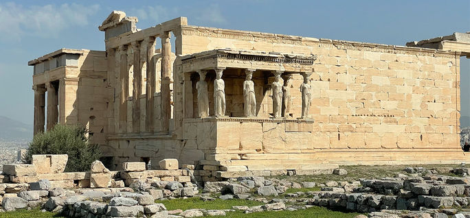 Erechtheion, Temple of Athena at the Acropolis in Athens, Greece