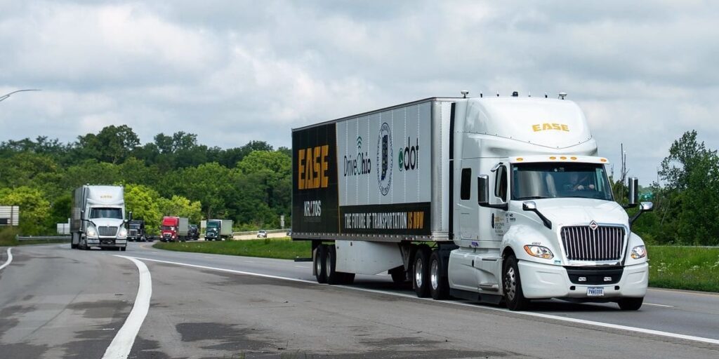 One Driver, Two Trucks: Truck platooning could ease driver shortages, save fuel, boost safety
