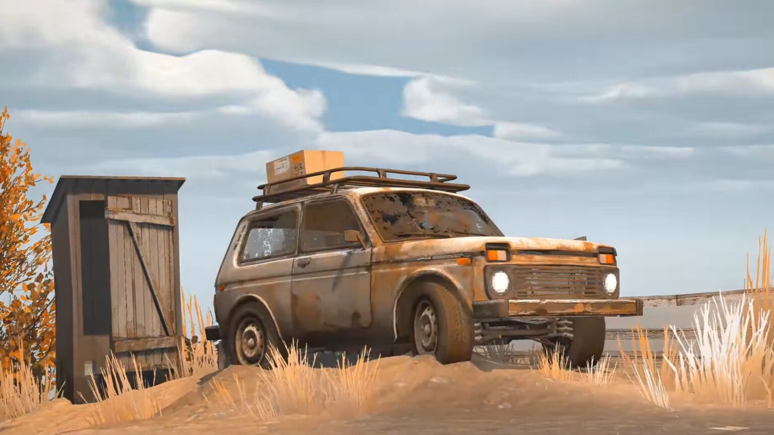Zarya trailer still - a shitbox and a shitbox